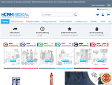 Tablet Screenshot of horn-medical.com